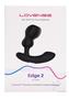 Lovense Edge 2 Remote Controlled Silicone Prostate Massager - Black