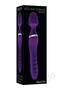 Adam And Eve The Dual End Twirling Wand Rechargeable Silicone Heating Vibrator - Purple
